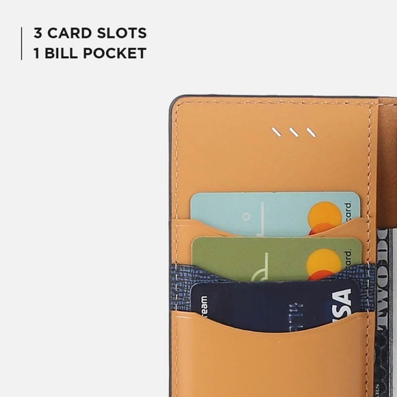 Design Skin Galaxy S10 Case Wallet Cover Leather with Card Holder - Navy - Picture 3 of 11